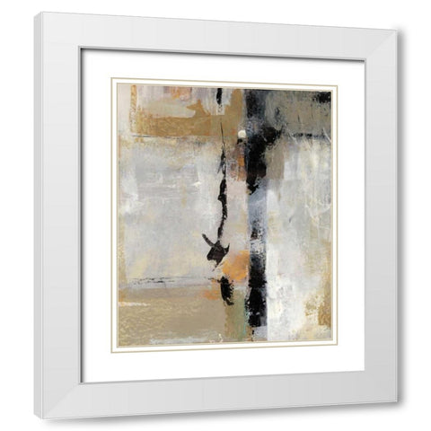 Gesture I White Modern Wood Framed Art Print with Double Matting by OToole, Tim