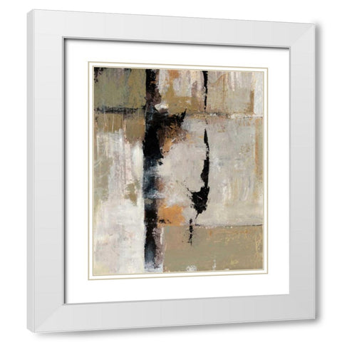 Gesture II White Modern Wood Framed Art Print with Double Matting by OToole, Tim