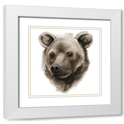 Western Animal Study I White Modern Wood Framed Art Print with Double Matting by Popp, Grace