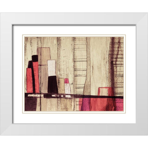 Inner City II White Modern Wood Framed Art Print with Double Matting by Orlov, Irena