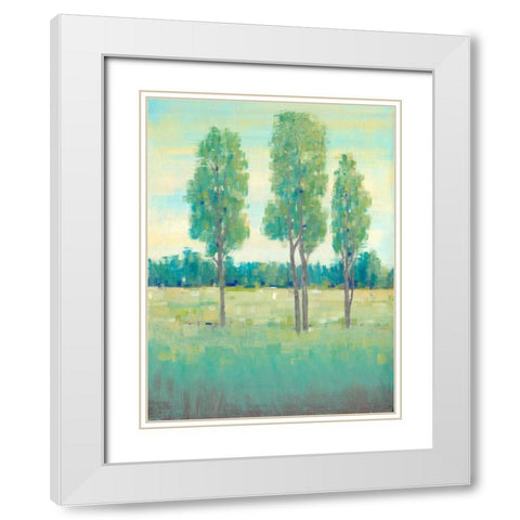 Spring Day I White Modern Wood Framed Art Print with Double Matting by OToole, Tim