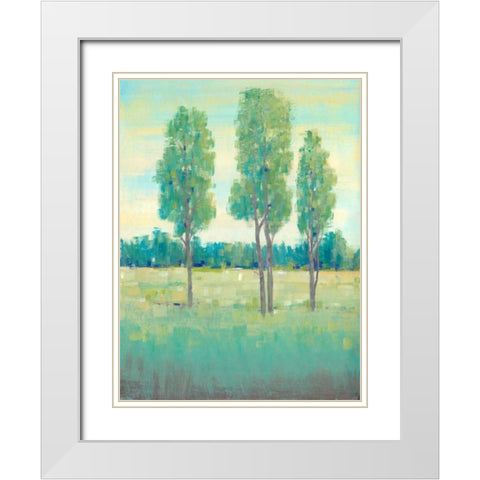 Spring Day I White Modern Wood Framed Art Print with Double Matting by OToole, Tim