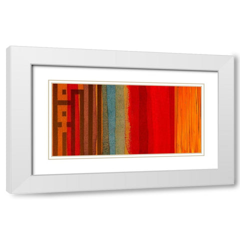 The Language of Color I White Modern Wood Framed Art Print with Double Matting by Orlov, Irena