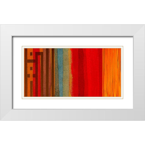 The Language of Color I White Modern Wood Framed Art Print with Double Matting by Orlov, Irena
