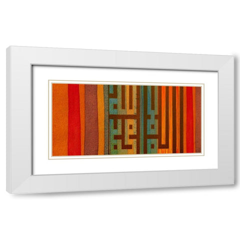 The Language of Color II White Modern Wood Framed Art Print with Double Matting by Orlov, Irena