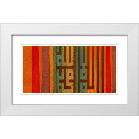 The Language of Color II White Modern Wood Framed Art Print with Double Matting by Orlov, Irena