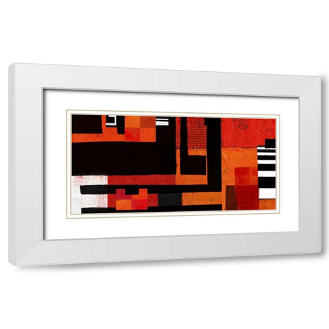 Being There II White Modern Wood Framed Art Print with Double Matting by Orlov, Irena