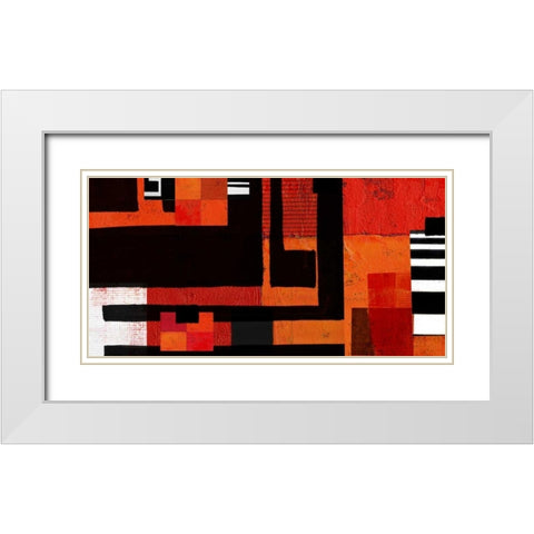 Being There II White Modern Wood Framed Art Print with Double Matting by Orlov, Irena