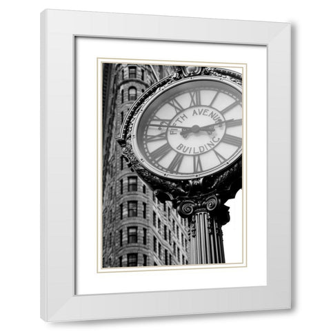 City Details III White Modern Wood Framed Art Print with Double Matting by Pica, Jeff
