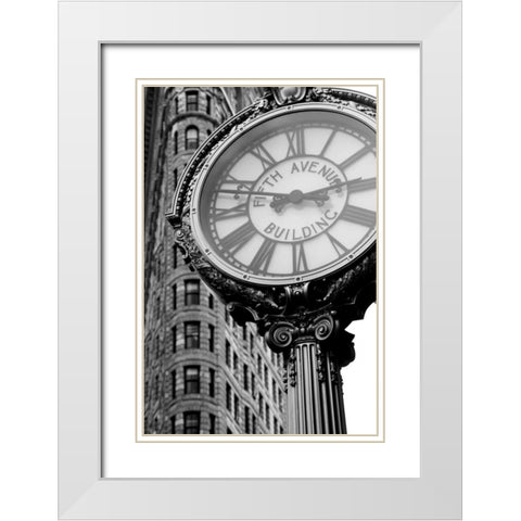 City Details III White Modern Wood Framed Art Print with Double Matting by Pica, Jeff