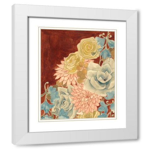 Sunkissed Bouquet I White Modern Wood Framed Art Print with Double Matting by Popp, Grace