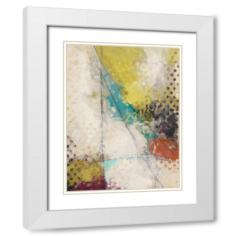 Countdown II White Modern Wood Framed Art Print with Double Matting by Vess, June Erica