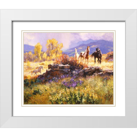Stormy Afternoon White Modern Wood Framed Art Print with Double Matting by Goldrick, Claire