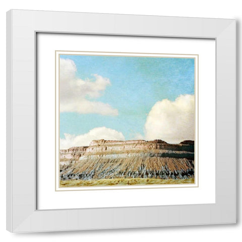 Out West II White Modern Wood Framed Art Print with Double Matting by Coomes, Sylvia