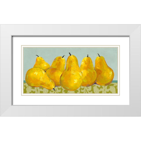 Spa Fruit Collection H White Modern Wood Framed Art Print with Double Matting by Vision Studio