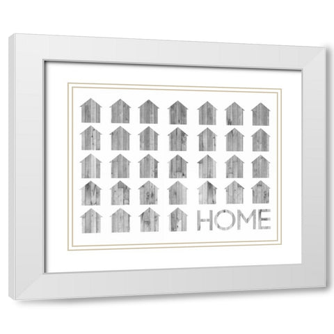 Simply Family Collection A White Modern Wood Framed Art Print with Double Matting by Popp, Grace