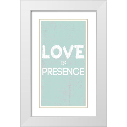 Simply Family Collection B White Modern Wood Framed Art Print with Double Matting by Popp, Grace