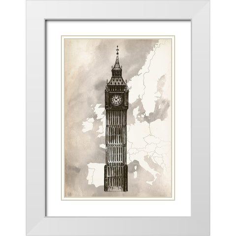 Travel Collection F White Modern Wood Framed Art Print with Double Matting by Popp, Grace