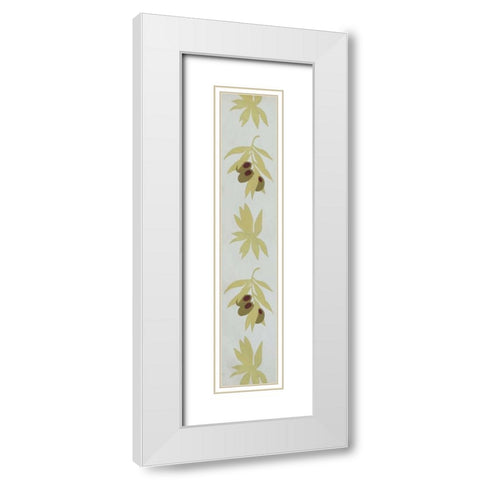 Mediterranean Olive Oil Collection D White Modern Wood Framed Art Print with Double Matting by Popp, Grace