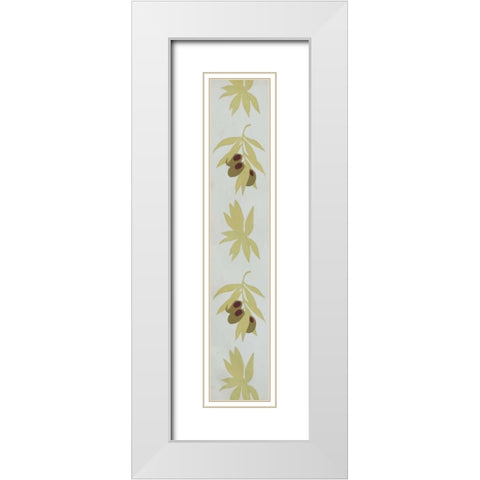 Mediterranean Olive Oil Collection D White Modern Wood Framed Art Print with Double Matting by Popp, Grace