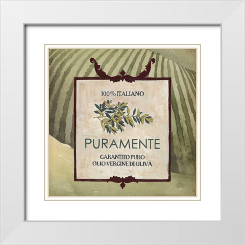 Mediterranean Olive Oil Collection G White Modern Wood Framed Art Print with Double Matting by Popp, Grace