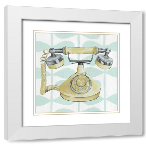 Retro Tech Collection F White Modern Wood Framed Art Print with Double Matting by Popp, Grace