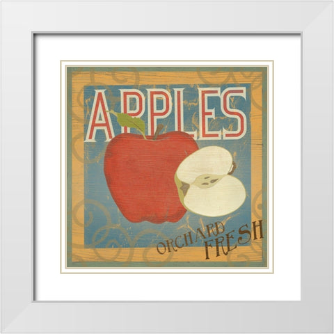 Farm Stand Collection D White Modern Wood Framed Art Print with Double Matting by Vess, June Erica