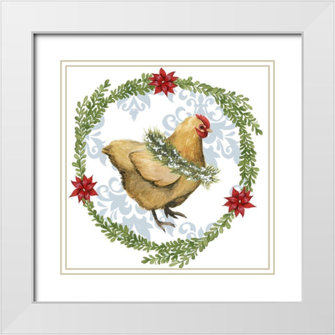 Santas Farm Collection F White Modern Wood Framed Art Print with Double Matting by Popp, Grace