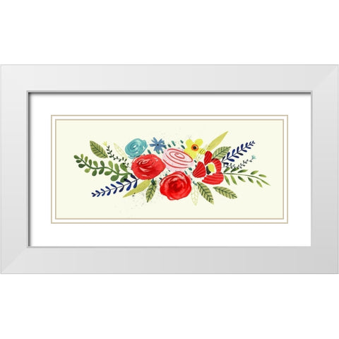 Fridas Dream Collection D White Modern Wood Framed Art Print with Double Matting by Borges, Victoria