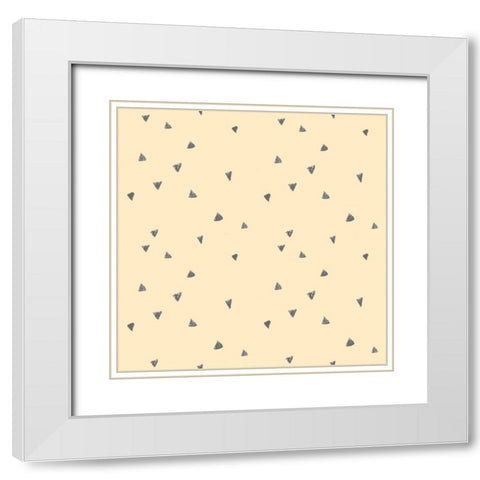 Simple Succulent Collection F White Modern Wood Framed Art Print with Double Matting by Vess, June Erica