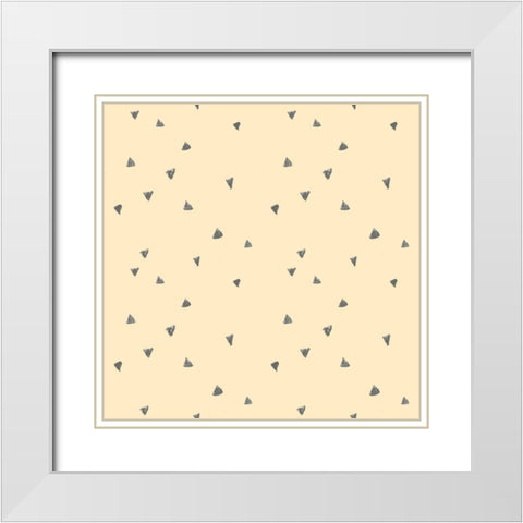 Simple Succulent Collection F White Modern Wood Framed Art Print with Double Matting by Vess, June Erica