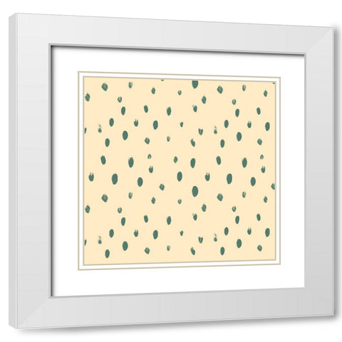 Simple Succulent Collection H White Modern Wood Framed Art Print with Double Matting by Vess, June Erica