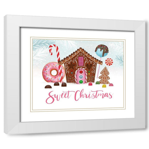 Sweet Holidays Collection A White Modern Wood Framed Art Print with Double Matting by Borges, Victoria