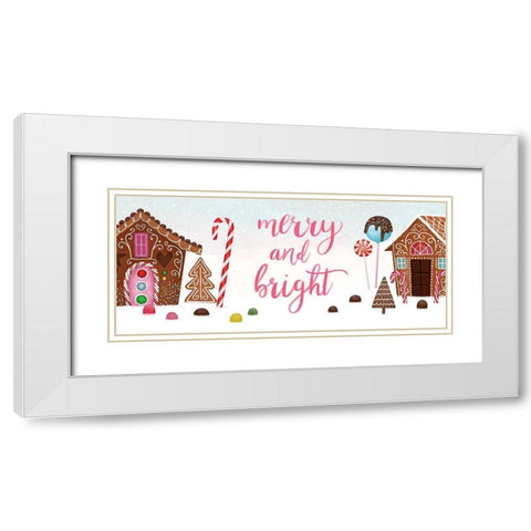Sweet Holidays Collection D White Modern Wood Framed Art Print with Double Matting by Borges, Victoria