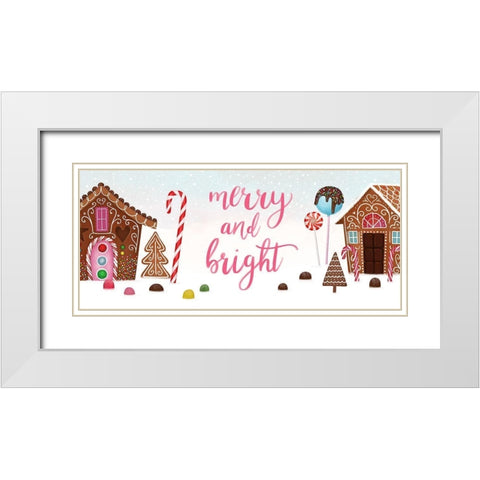 Sweet Holidays Collection D White Modern Wood Framed Art Print with Double Matting by Borges, Victoria