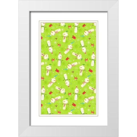 Bright Believe Collection E White Modern Wood Framed Art Print with Double Matting by Eisner, Viv