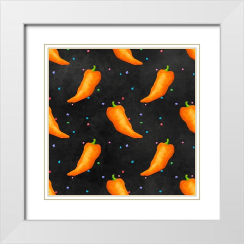 PiÃ±ata Party Collection I White Modern Wood Framed Art Print with Double Matting by Reynolds, Jade