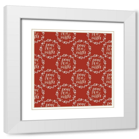 Yuletide Darlings Collection I White Modern Wood Framed Art Print with Double Matting by Popp, Grace