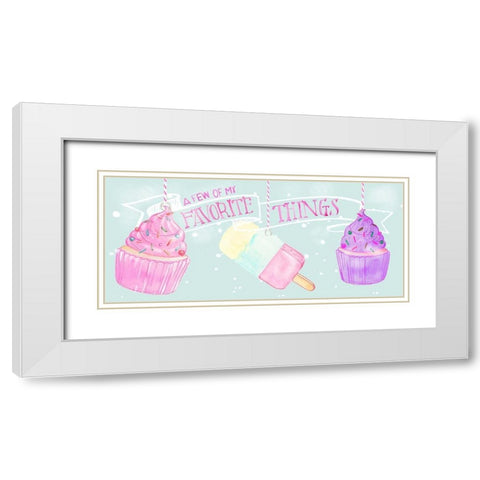 Candy Christmas Collection D White Modern Wood Framed Art Print with Double Matting by Parker, Jennifer Paxton
