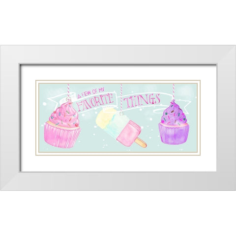 Candy Christmas Collection D White Modern Wood Framed Art Print with Double Matting by Parker, Jennifer Paxton
