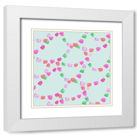 Candy Christmas Collection I White Modern Wood Framed Art Print with Double Matting by Parker, Jennifer Paxton