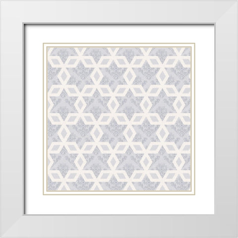 Sophisticated Hanukkah Collection I White Modern Wood Framed Art Print with Double Matting by Borges, Victoria