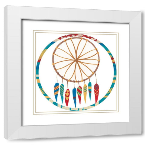 Woodland Warriors Collection C White Modern Wood Framed Art Print with Double Matting by Moore, Regina