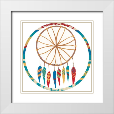 Woodland Warriors Collection C White Modern Wood Framed Art Print with Double Matting by Moore, Regina