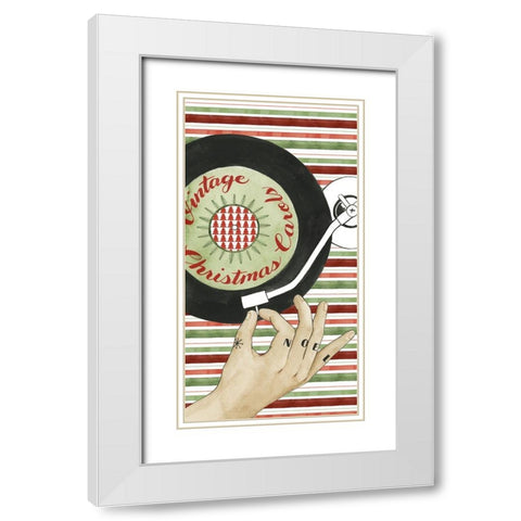 Hipster Santa Collection B White Modern Wood Framed Art Print with Double Matting by Popp, Grace
