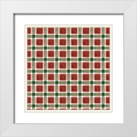Hipster Santa Collection F White Modern Wood Framed Art Print with Double Matting by Popp, Grace