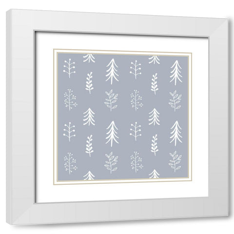Woodland Celebration Collection G White Modern Wood Framed Art Print with Double Matting by Borges, Victoria