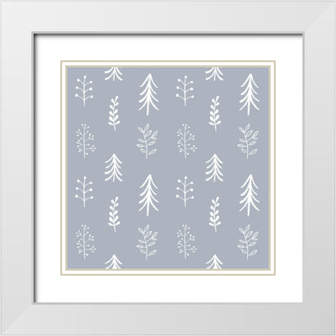 Woodland Celebration Collection G White Modern Wood Framed Art Print with Double Matting by Borges, Victoria