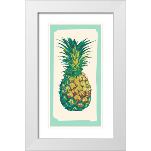 Tropical Getaway Collection B White Modern Wood Framed Art Print with Double Matting by Fagalde, Jarman