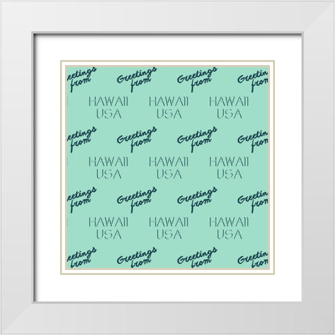 Tropical Getaway Collection I White Modern Wood Framed Art Print with Double Matting by Fagalde, Jarman